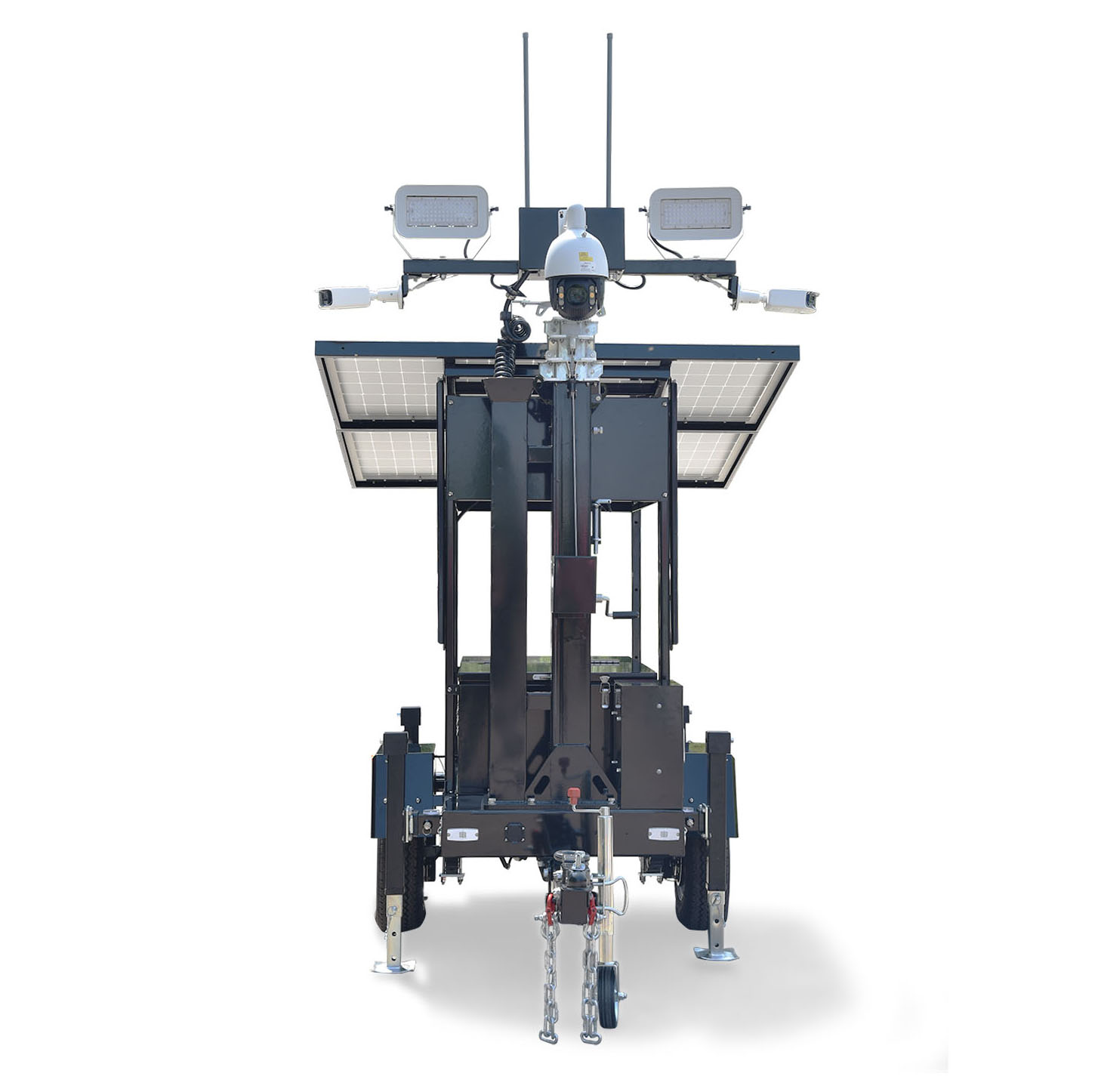 Contrôle électrique de Rotation à 360 degrés des lumières LED pour tour d'éclairage de remorque de Surveillance solaire, UST-600 