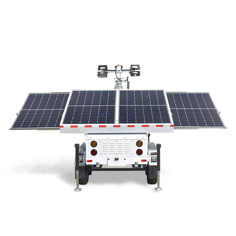 Utilisation extérieure portative de remorque de surveillance de soutiens solaires de système d'énergie solaire