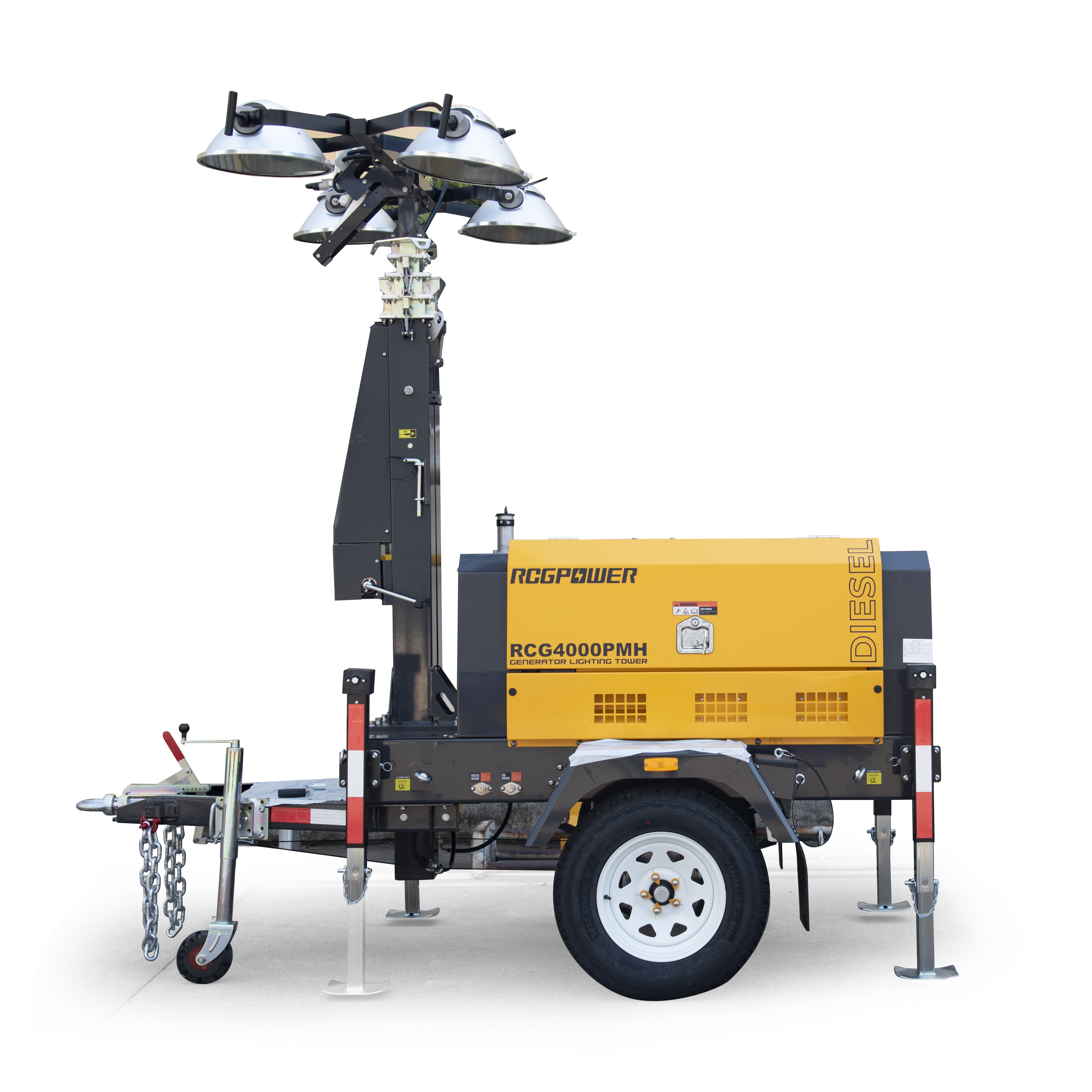 Tour d'éclairage remorable