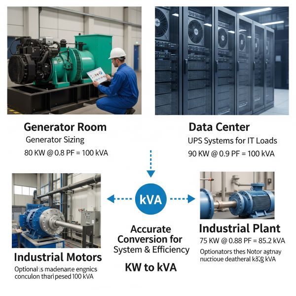 Comment convertir KW en KVA